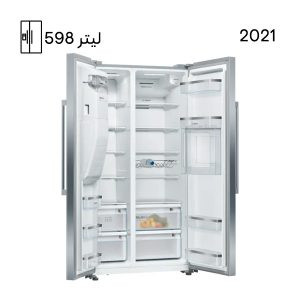 یخچال فریزر ساید بای ساید بوش مدل KAG93AI30M سیلور
