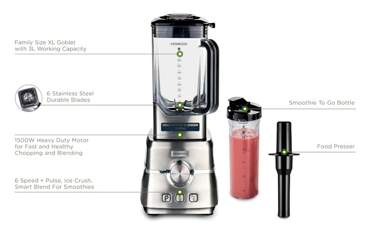 اسموتی ساز و مخلوطکن کنوود مدل BLM-91