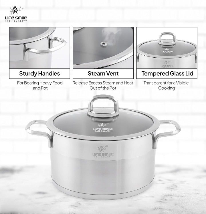 سرویس قابلمه برند لایف اسمایل مدل LIFEP12