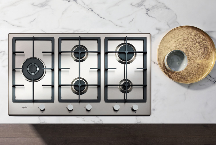 Whirlpool gas hob: 5 gas burners GMA 9522/IX