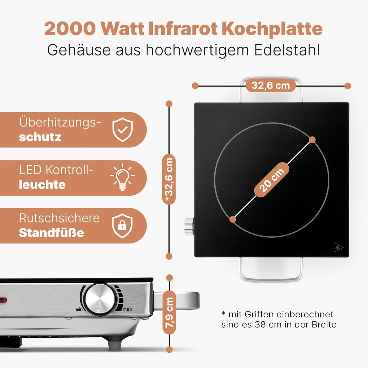 اجاق برقی القایی پروفی کوک مدل PC-EKP-1210